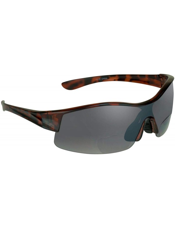 Sport Sport Bifocal Sunglasses Readers Mens Motorcycle Golf Cycling Tennis - Tortoise - C411F33DXKZ $9.98