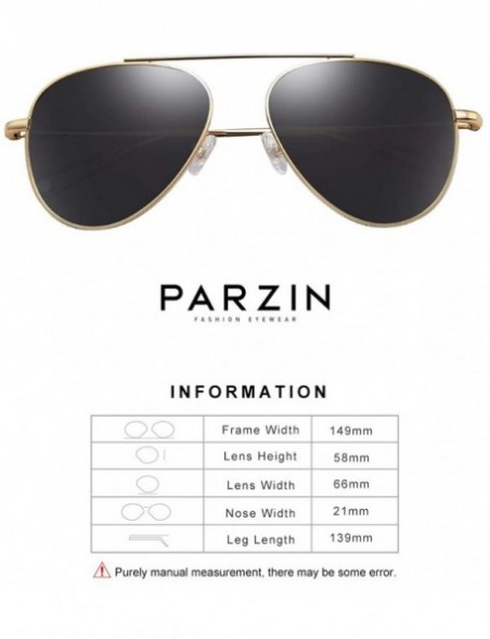 Oversized Stylish Aviator Oversize Sunglasses Men and Women Mirrored Protection Metal Frames Eyewear PZ8132 - Black - CP194TD...