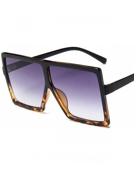 Oversized Plastic Oversized Women Sunglasses Square Brand Designer Big Frame Female UV400 Sun Glasses Oculos Masculino - C219...