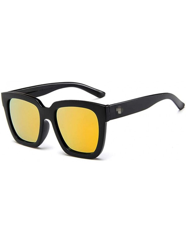 Butterfly Polarized Sunglasses Radiation Protection Resistance - Orange - C5196EZLQYG $8.05