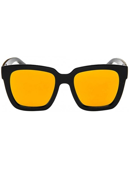 Butterfly Polarized Sunglasses Radiation Protection Resistance - Orange - C5196EZLQYG $8.05