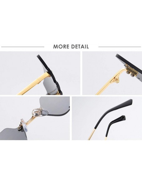 Wrap Fashion Irregular Man Women Wing Shape Sunglasses Glasses Shades Vintage Retro - Orange - CB1983SHI0U $15.41