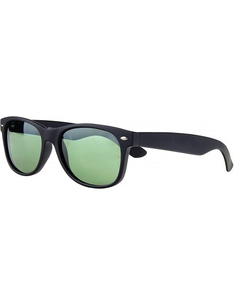 Wayfarer Classic 80s Sunglasses for Men and Women - Retro Frame-Polarized Shades - Rubber Black Frame With G15 Lens - CE18UE7...