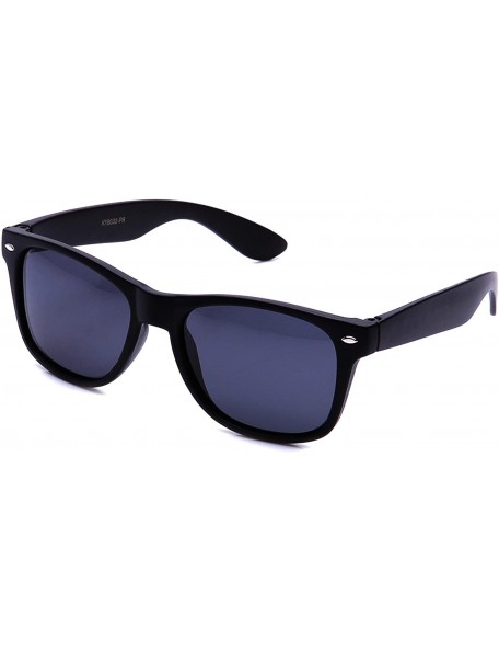 Wayfarer 80's Classic Horned Rim Vintage Polarized Anti-Glare 100% UV Protection Sunglasses for Women and Men - CF18H4HTG3D $...