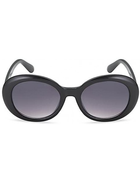 Oval Oval Sunglasses For Women - Thick Frame - Unisex - by - Black - CQ180Q8G3Z0 $12.23