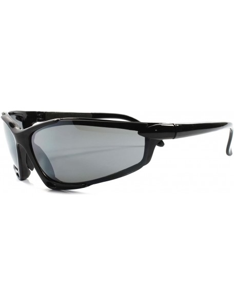 Sport Biker Cycling Running Athletic Baseball Tactical Extreme Sport Sunglasses - Black - CO189R800WH $11.20