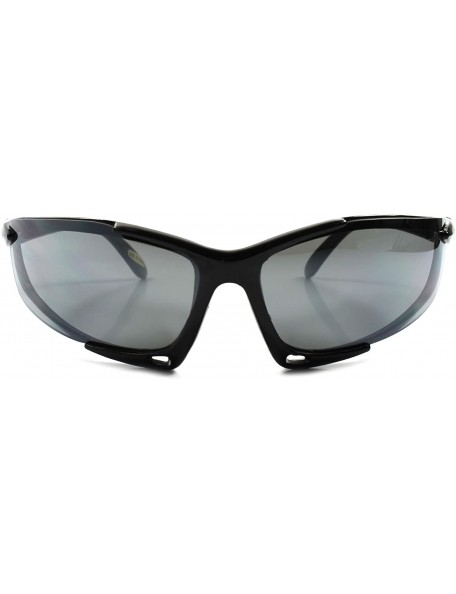 Sport Biker Cycling Running Athletic Baseball Tactical Extreme Sport Sunglasses - Black - CO189R800WH $11.20