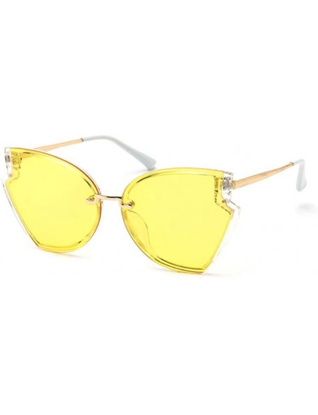 Aviator Sunglasses Female Metal Sunglasses Female Glasses - E - C318QO9HD24 $31.30