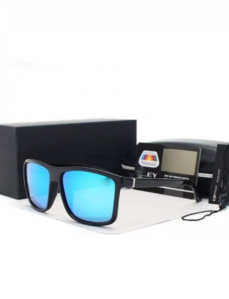 Square Vintage Style Sunglasses Men Classic Male Square Glasses Y6625 C1 BOX - Y6625 C7 Box - CK18XGEA2TH $17.45