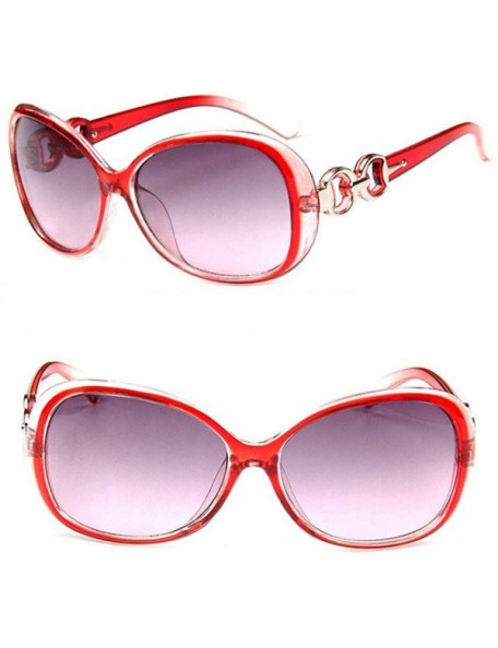 Sport Women Fashion All-match Gradient Large Frame Sunglasses for Outdoor Sports - 8 - CH18Y97CQSH $11.64