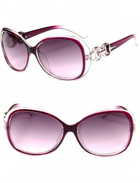 Sport Women Fashion All-match Gradient Large Frame Sunglasses for Outdoor Sports - 8 - CH18Y97CQSH $11.64