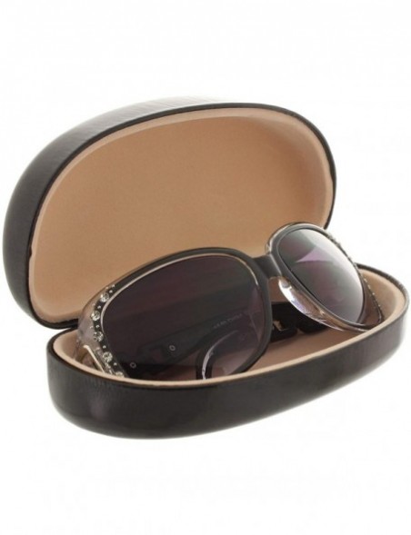 Round Rhinestone Bifocal Reading Sunglasses Readers for Women - Black - Smoke Lens - CE18I7TIM0Z $19.26
