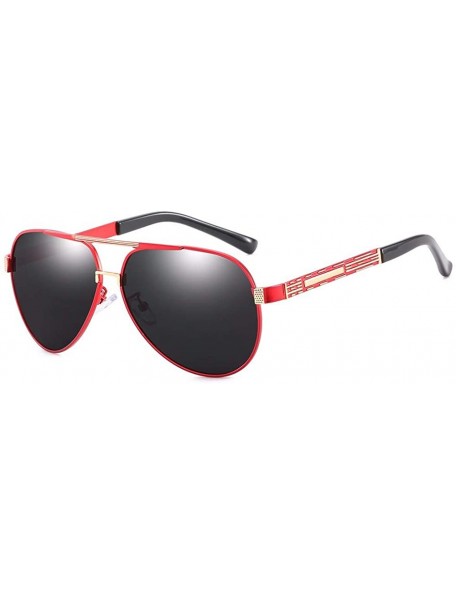 Aviator Polarized sunglasses for men clam glasses authentic driving glasses - E - CV18QQ20QQG $35.28