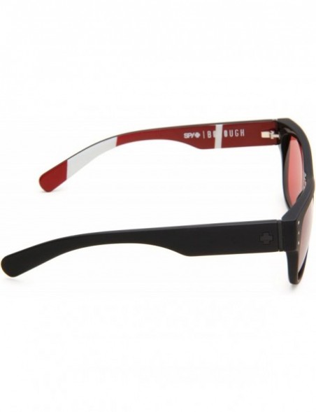 Sport Optic Borough Wayfarer Sunglasses - Matte Black Stripes Frame/Burgundy Lens - CC115TZJ2Y3 $47.42