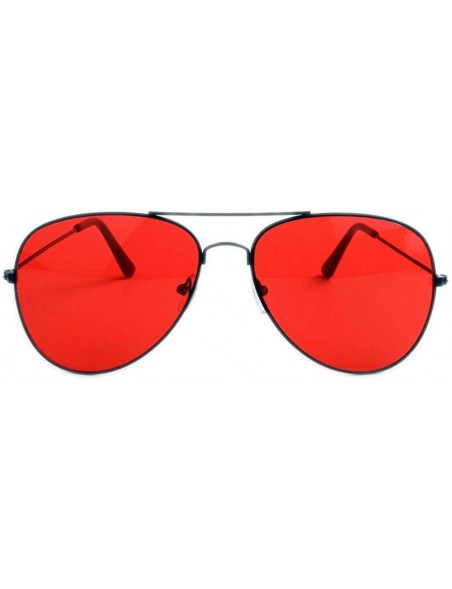 Aviator Men Aviation Sunglasses Women Night Vision Glasses Driving Yellow Blackclearred - Blackyellow - CA18XDW7T0N $11.48