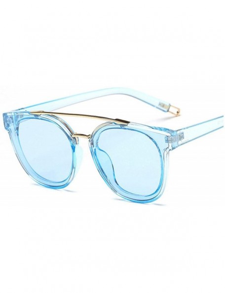 Sport Metal Sunglasses Women Vintage Sun Glasses Fashion Luxury Decoration Classic Eyewear UV400 - Blue - CK19859GNH9 $15.75