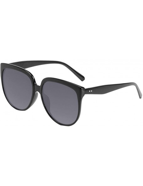 Oversized Men Women Polarized Sunglasses Retro Stylish Irregular Shape Sunglasses - E - C518RHIOEHU $9.89