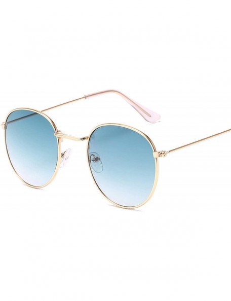 Oval Round Retro Sunglasses Women Luxury Brand Glasses Women/Men Small Mirror Oculos De Sol Gafas UV400 - C7197A39TRY $21.30