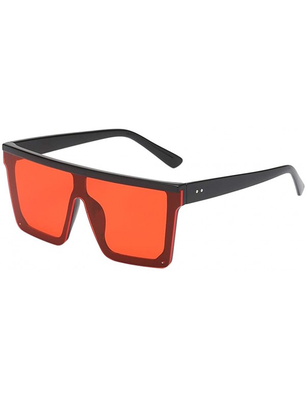 Aviator Fashion Women Square Shape Frame Sunglasses Summer Shade Glasses - B - CH18TQWAEW2 $9.08