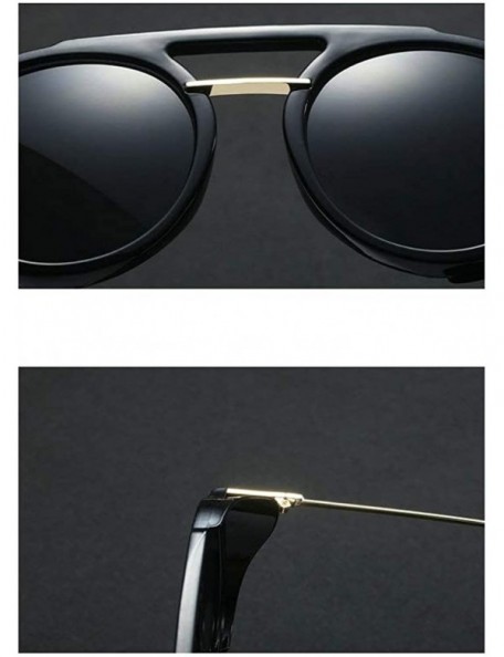 Round Retro punk new metal unisex myopia polarized personality frame trend polarized sunglasses 0.5 to -6.0 - CD18SMX9TCI $23.07