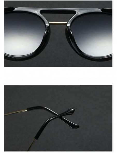 Round Retro punk new metal unisex myopia polarized personality frame trend polarized sunglasses 0.5 to -6.0 - CD18SMX9TCI $23.07