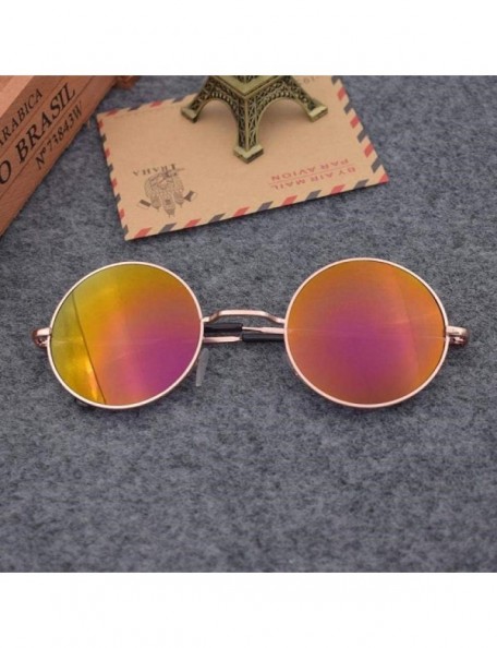 Round Retro glasses sun eyes round sunglasses sunglasses retro prince glasses small round frame sunglasses - C618X5NNTQA $43.49