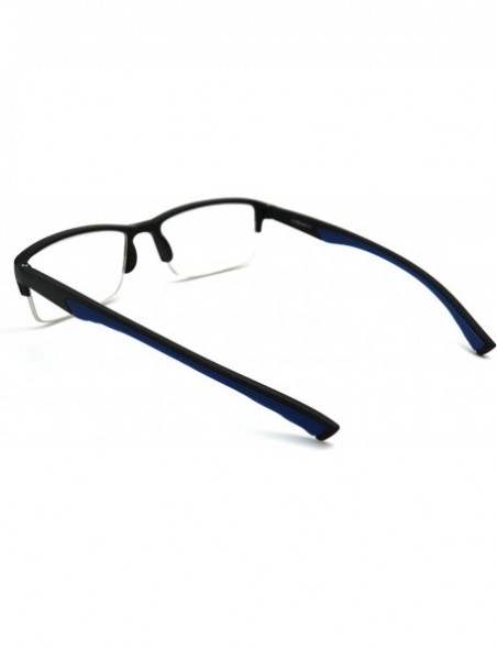 Rectangular 6904 SECOND GENERATION Semi-Rimless Flexie Reading Glasses NEW - A7 Blue - C518WY8X6AU $13.70