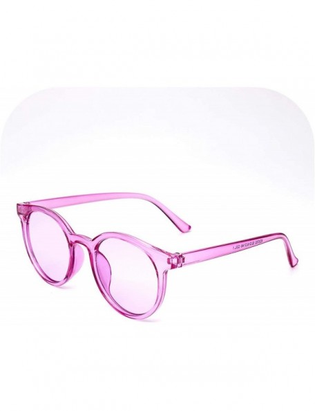 Oval Black Classic Designer Brand Trend Style Women's Sunglasses Oval Glasses Adult Eyeglasses - 11purple - C3197Y6LNC0 $29.81