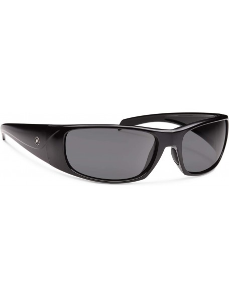 Sport Olaf Sunglass with Black/Gray Polarized Polycarbonate Lenses - Black / Gray - C511UTZ86HH $38.11
