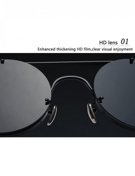 Wayfarer Colorful Sunglasses Round Metal Men and Women Goggles Shades Eyeglass - Gray - CD18G7A47SL $16.23