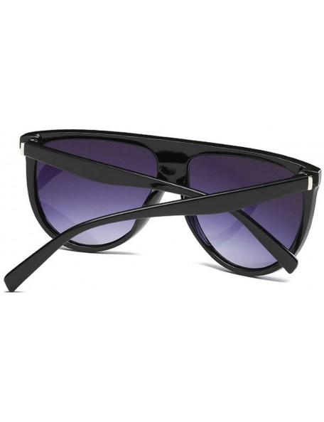 Goggle Women Retro Big Frame Sunglasses Fashion Brand Design Men Goggle UV400 - Black - C918RHTTG5U $12.78