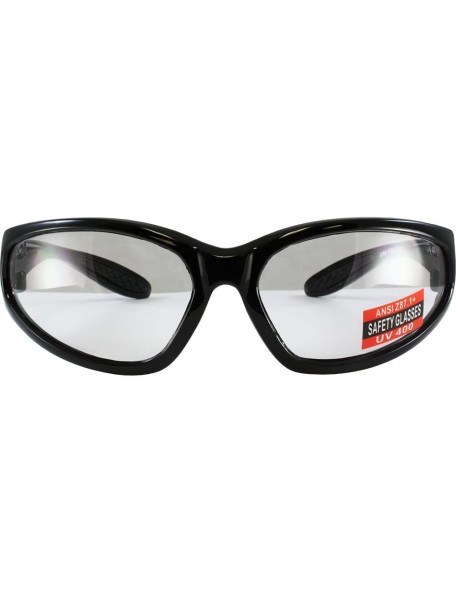 Wrap Hercules Nylon Sunglasses (Black Frame/Clear Lens) - Black Frame/Clear Lens - C011F4VMA0T $10.05