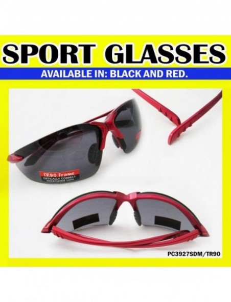 Sport Polycarbonate Sunglasses Men Womens UV Protection Shatterproof TR90 Frame Sports - C711661GRMT $11.00