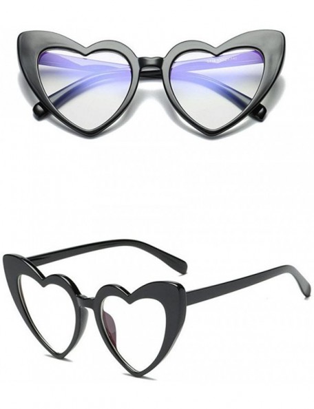 Sport Women Retro Fashion Heart-shaped Shades Sunglasses Integrated UV - 5134f - CT18RS4NLN6 $9.81