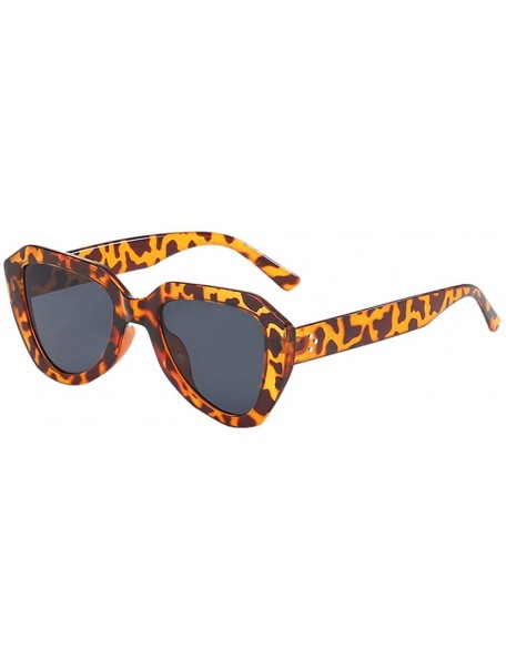 Wrap Retro Polarized Sunglasses Man Women Sunglasses Classic Oversized Sunglasses - Brown - C918TN867LL $7.55