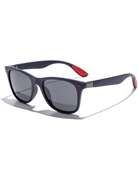 Rectangular Noah Classic Polarized Sunglasses - Blue - CB196YM6533 $23.97