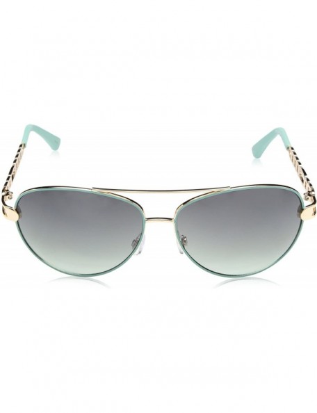 Aviator Women's R566 Aviator Sunglasses - Gold/Aqua - C4129HH0H97 $49.99