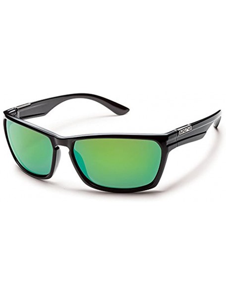 Sport Optics Cutout Polarized Sunglasses - Black - CA11KL9JCVP $45.97
