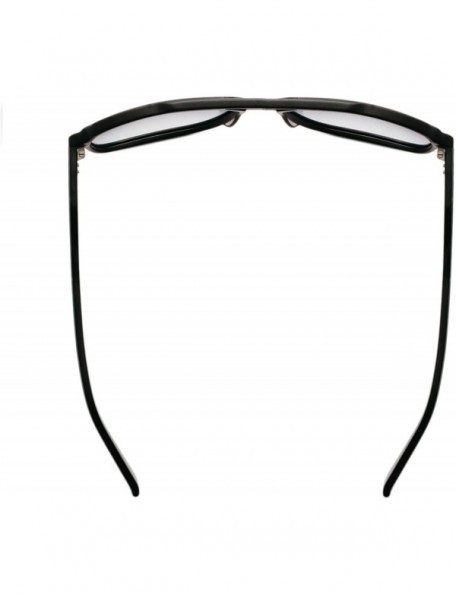 Sport Classic Aviator Sports Car Inspired Sunglasses - Driver Glasses For Men/Women - Black - CU18E46WGAA $40.51