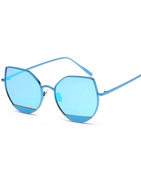 Aviator Sunglasses Women Men Women Glasses Eyewear Accessories Cat Eye NO.1 Black - No.5 Blue - C718YZTO38A $10.51