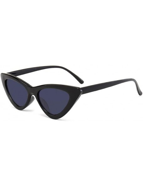 Sport Female Sunglasses Outdoor Glasses Cat Eye Sunglasses for Women Goggles Plastic Frame - Black-gray - CH18D5ZHHS6 $8.84