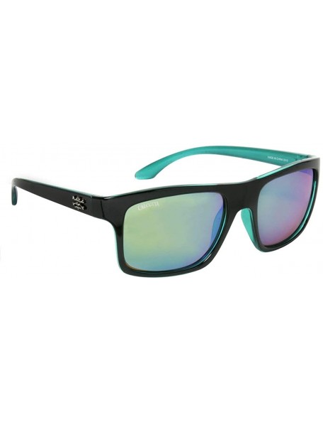 Sport Rip Tide Original Series Fishing Sunglasses - Men & Women- Polarized for Outdoor Sun Protection - Black/Green - CV12OCZ...