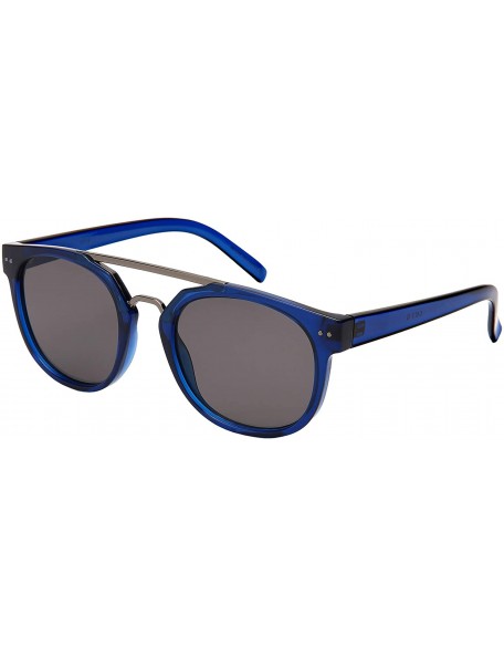 Oval Vintage Round Horn Rim Sunglass Women Oval Sunglasses for Men 53110-FLSD - CC18MD4QIDG $12.09