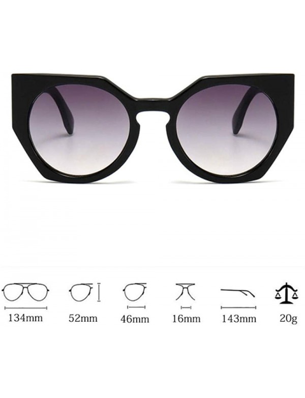 Oversized New Style Oversized Sunglasses Women Round Ladies Glasses Fashion Sunglasses Ladies - CI198QKWD28 $39.09