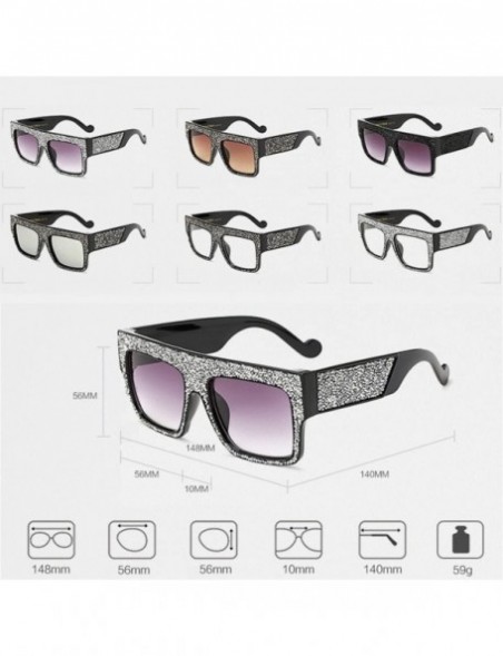 Goggle Womens Fashion Trendy Oversized Sunglasses Metal Hollow Cut Out - Silver Brown - CL18DW0SZ2D $13.34