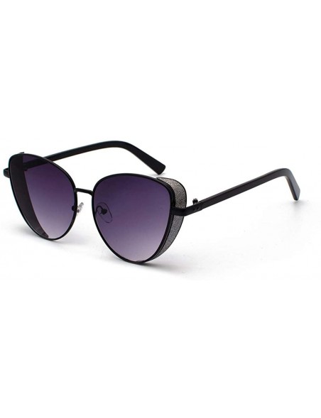 Oval Polarized Protection Sunglasses Cat Eye Sunglass - Purple - CQ1902SMZHS $11.28