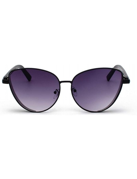 Oval Polarized Protection Sunglasses Cat Eye Sunglass - Purple - CQ1902SMZHS $11.28