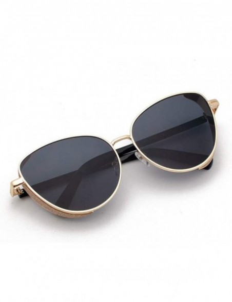 Oval Polarized Protection Sunglasses Cat Eye Sunglass - Purple - CQ1902SMZHS $11.28