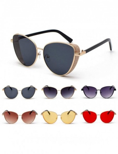 Oval Polarized Protection Sunglasses Cat Eye Sunglass - Purple - CQ1902SMZHS $11.28