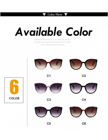 Round Round Frame New Style Women Sunglasses Vintage Brand Lady Elegant UV400 Oculos de sol Gafas Shades Eyewear - 5 - CX18RX...